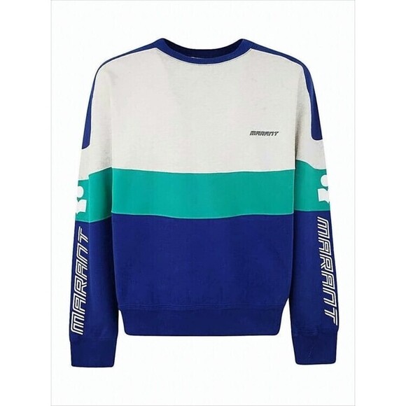 Isabel Marant Color-Blocked Long-Sleeve T-Shirt With Subtle Branding - NWT